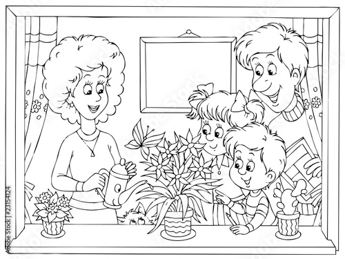 Family at home