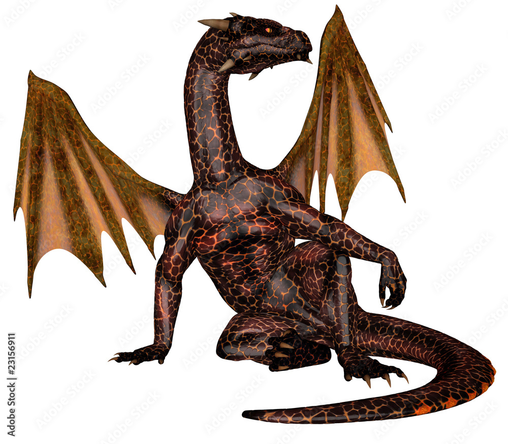 Fototapeta premium Fire dragon