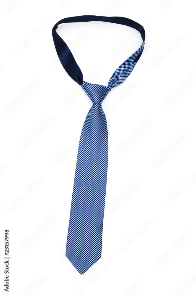 Silk tie isolated on the white background Silk tie isolated on the white background