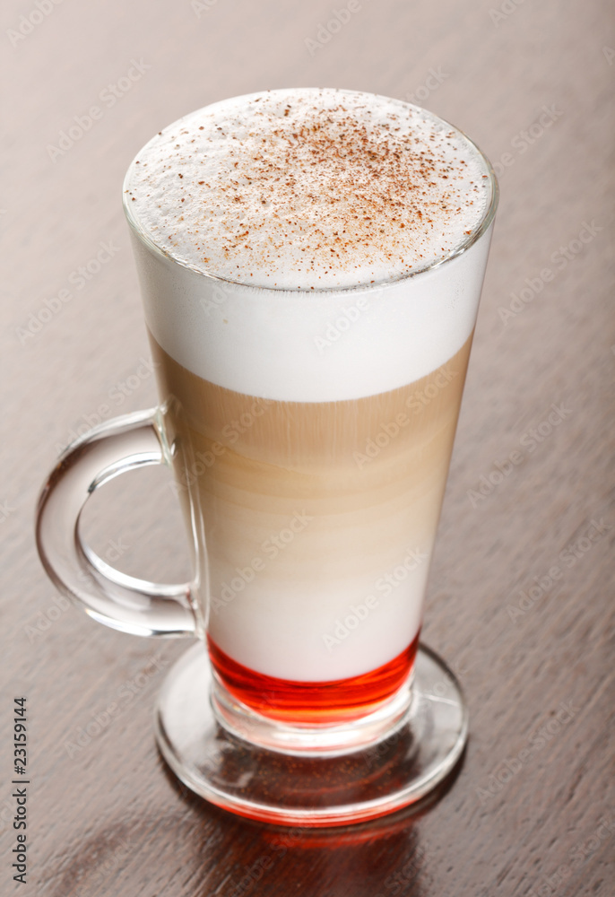 Coffee Latte in a glass