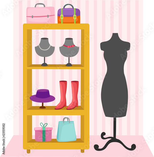 mannequin and accessories of women