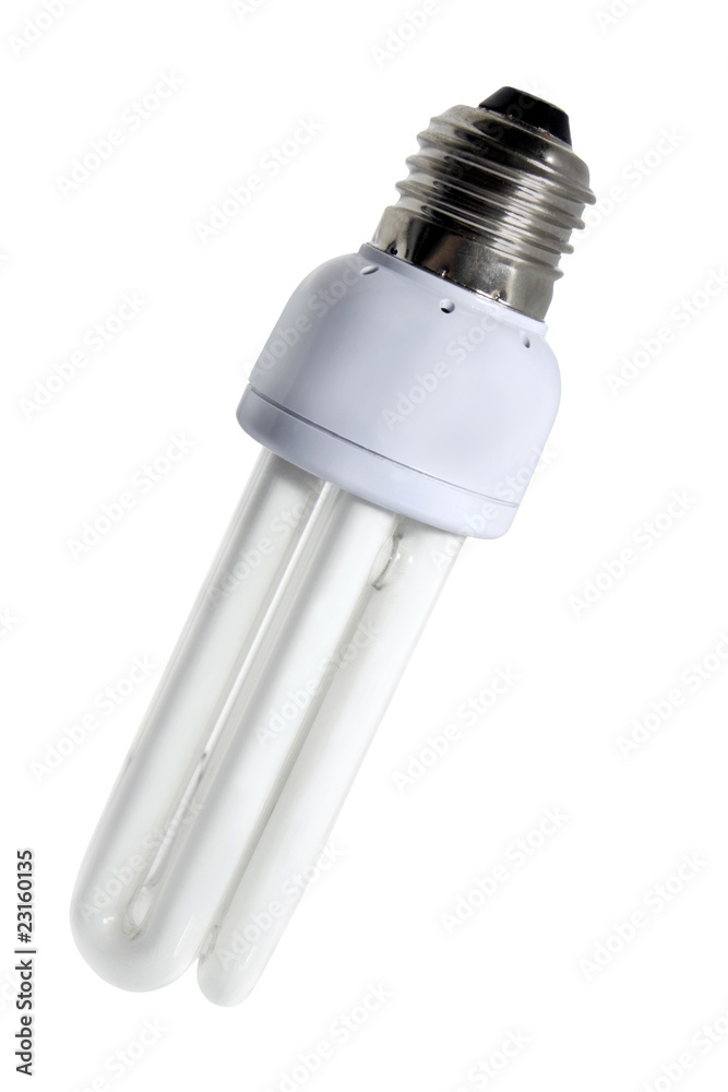 fluorescent lamp bulb isolated on a white background fluorescent lamp bulb isolated on a white background