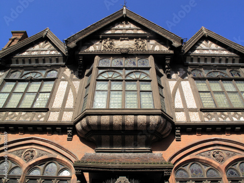 Old English Tudor timber framed house