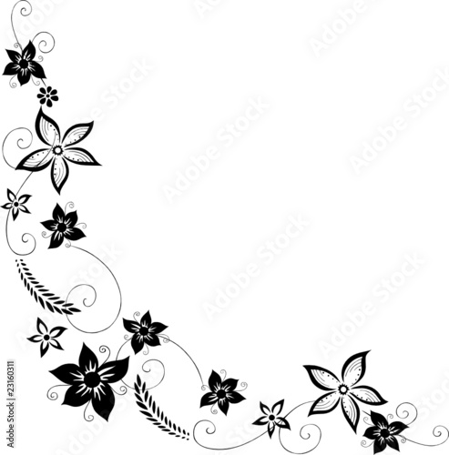 Blume, Blüte, Ranke, filigran, floral, ornamental