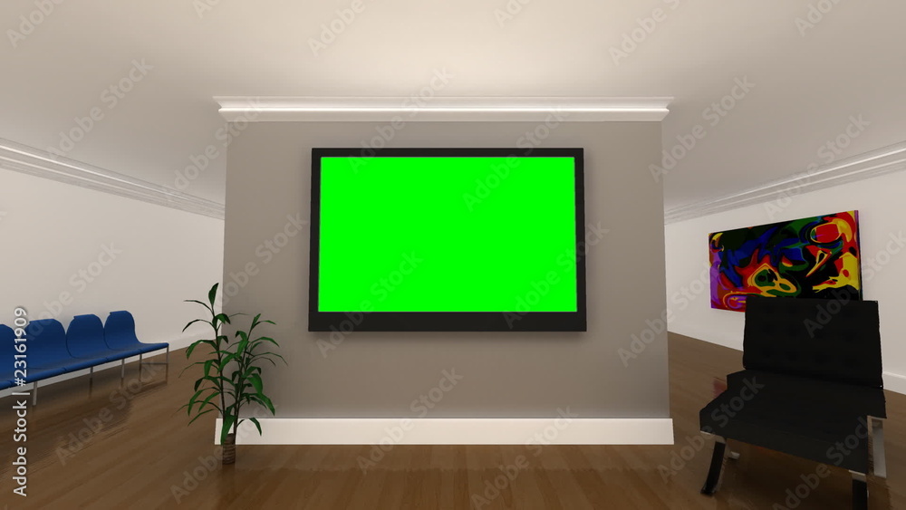 Green Screen Background Interior Office Green Screen Background Interior Office