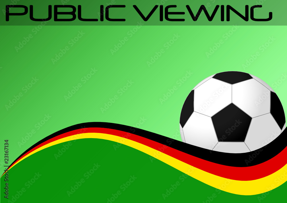 Obraz premium Fussball - public viewing