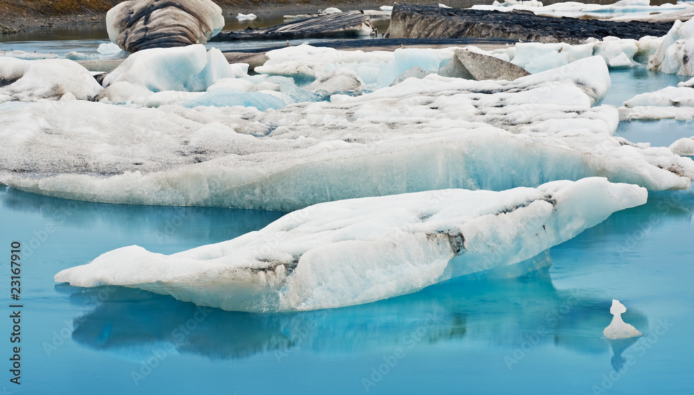 Obraz premium Jokulsarlon Glacial Lagoon, Vatnajokull, Iceland