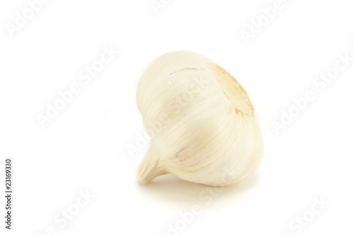Whole Garlic on white