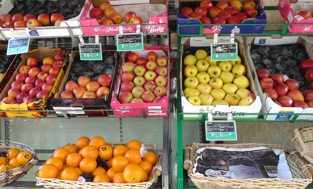 etalage de fruits etalage de fruits
