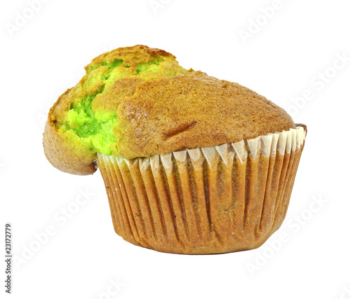Fresh pistachio nut muffin