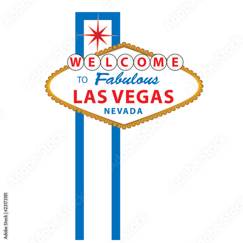 Canvas Print Welcome to Las vegas sign