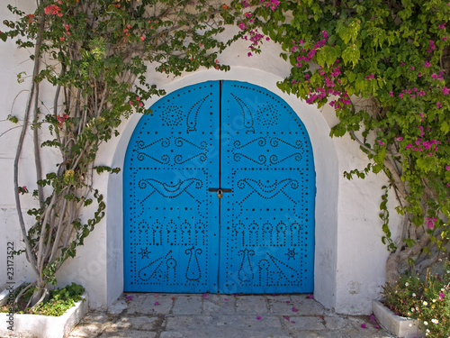 verziertes Tor in Sidi Bou Said