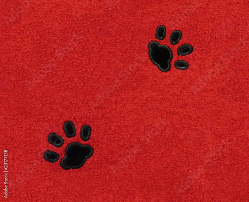 Slika na platnu Cat Pawprints on Fabric