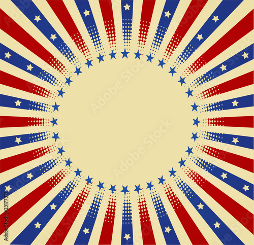 USA radial background