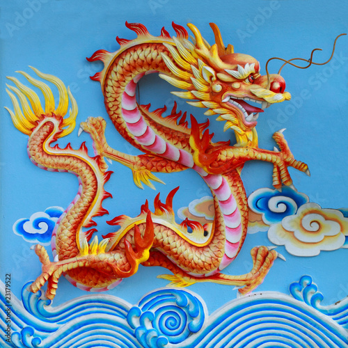 colorful chinese dragon © wiangya