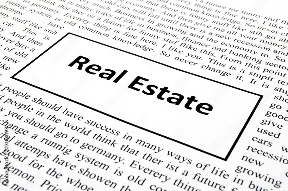 Obraz premium real estate