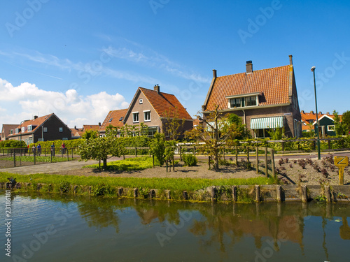 Scenic Cottages in Marken, Netherlands