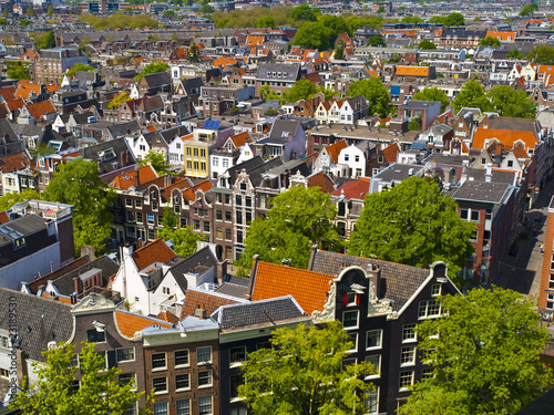 Canvas Print Sunny Amsterdam