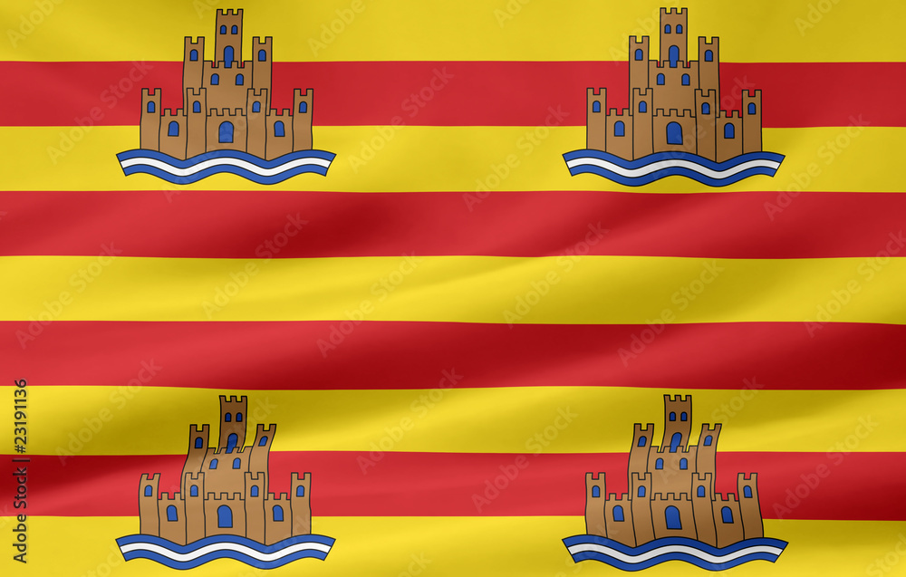 Fototapeta premium Flagge von Ibiza
