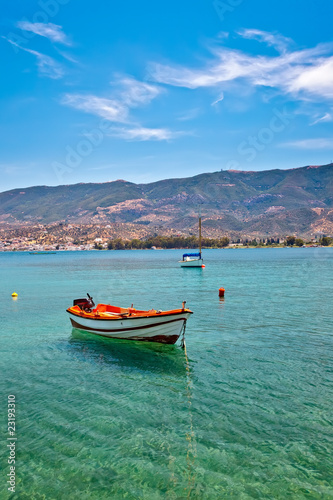 Fishing boat, Aegean sea, Poros, Greece © sborisov