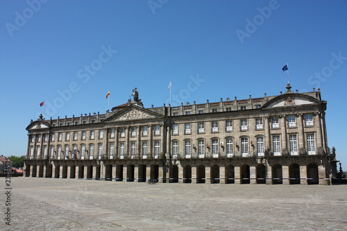 Obradoiro square (Plaza Obradoiro). Palace of Rajoy photo