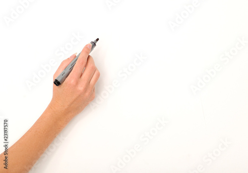 Hand und Stift