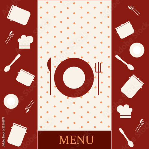 Template design of menu or restaurant card