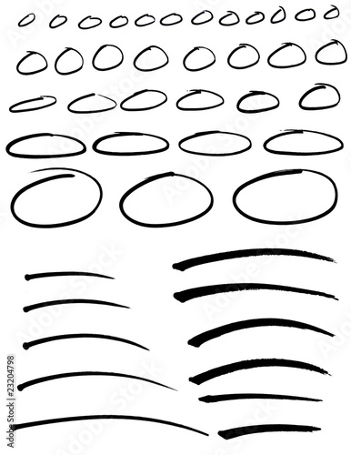 marker circles and strokes