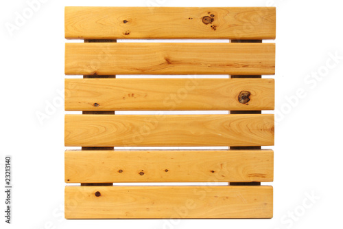 square wooden foot fall