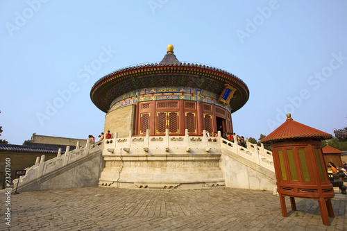 chine,beijing : temple du ciel, hall des prières pour la récolte