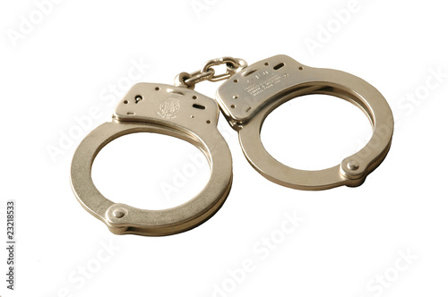 Pair of police handcuffs