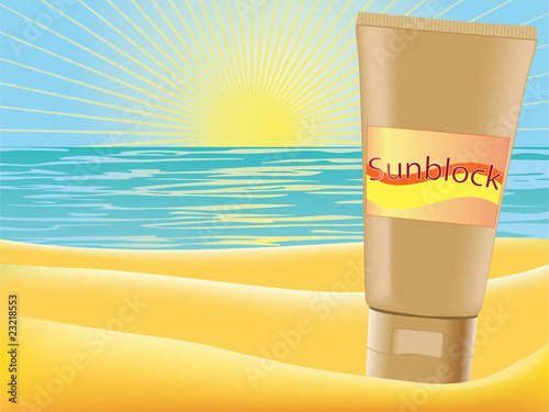 Sunblock vector