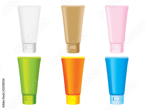 Plastic bottles vector