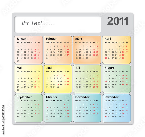 Kalender für Deutschland 2011