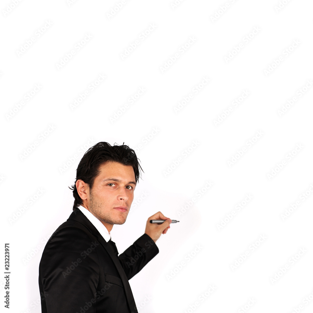 Geschäftsmann beim schreiben