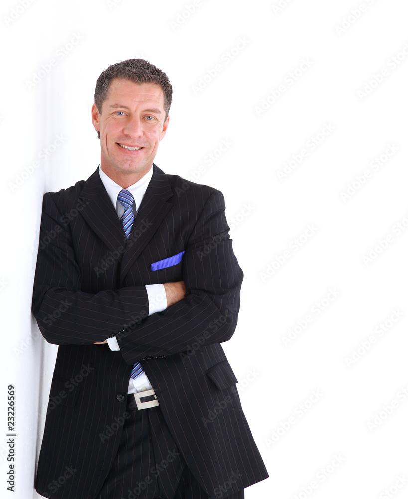 Portrait of a handsome young man in a business suit Portrait of a handsome young man in a business suit