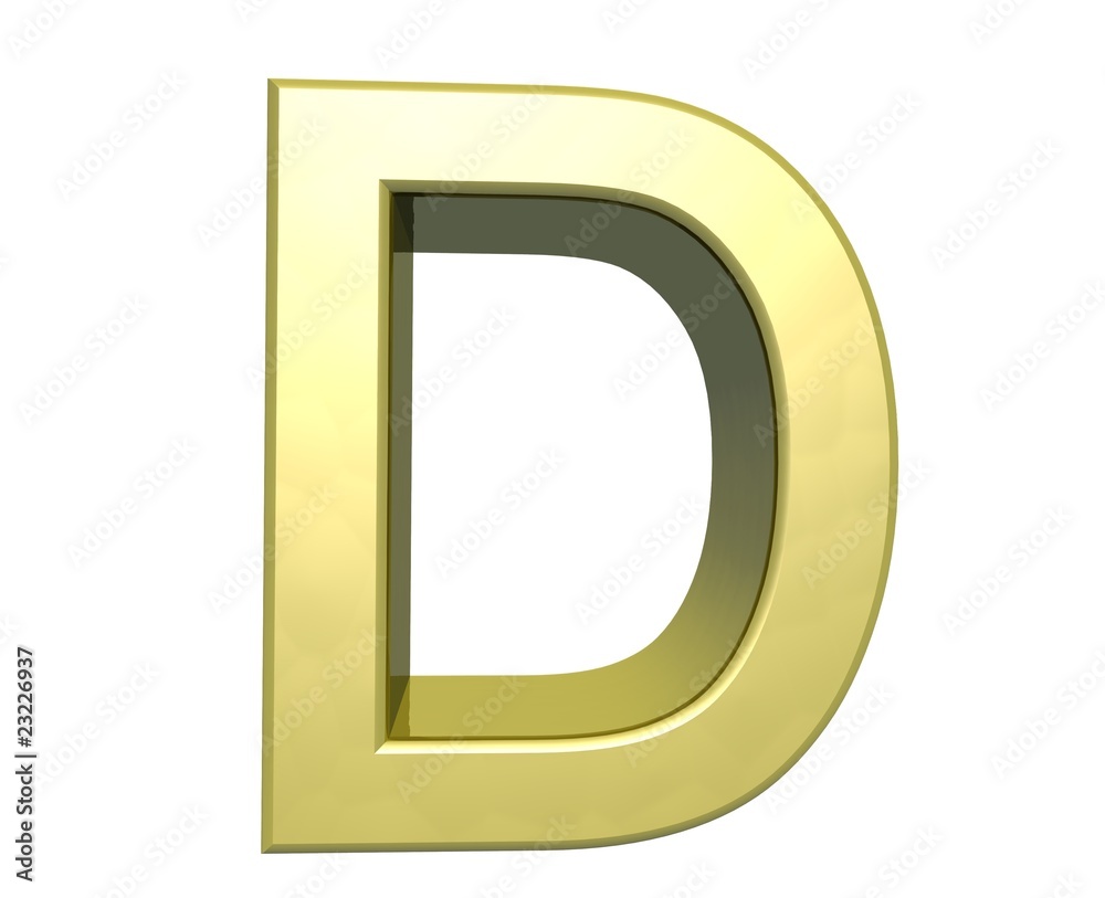 Buchstabe D Buchstabe D