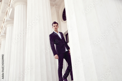 portrait of a handsome elegant young man © originalpunkt