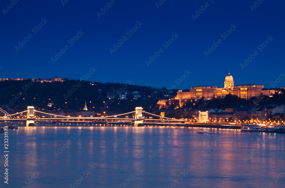Night lights in Budapest-Hungary