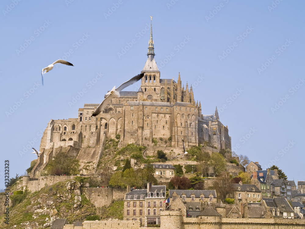 Mont Saint Michel, en algún lugar de Normandía, Francia