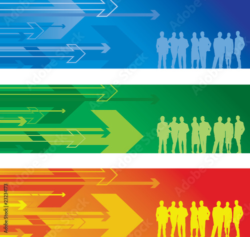 arrow people background