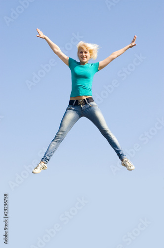 Girl in a jump