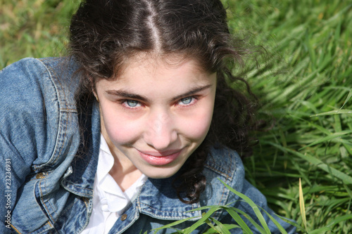 smiling young  girl