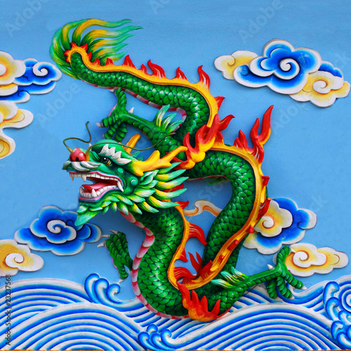 green chinese dragon © wiangya
