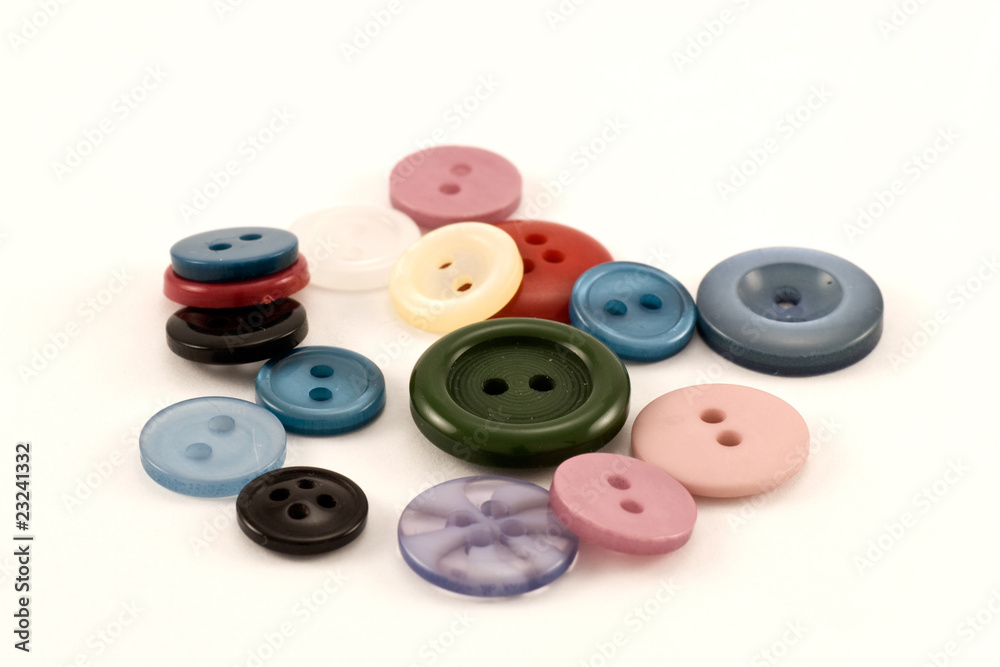 clothes buttons isolated on a white background clothes buttons isolated on a white background