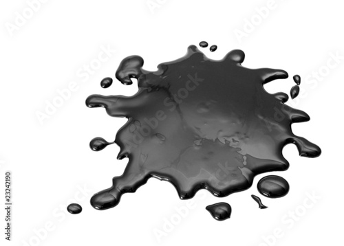 Oil spill splash