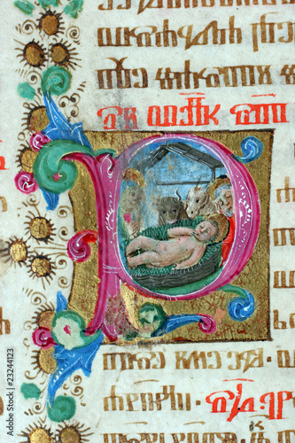 Close up of old Holy Bible book