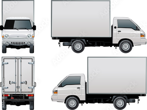 Vector delivery / cargo truck