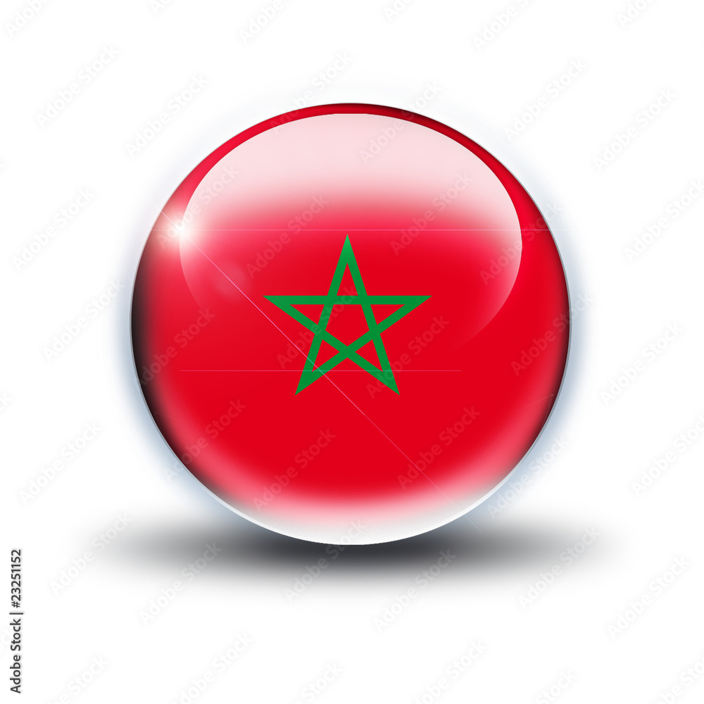 drapeau maroc Stock Illustration