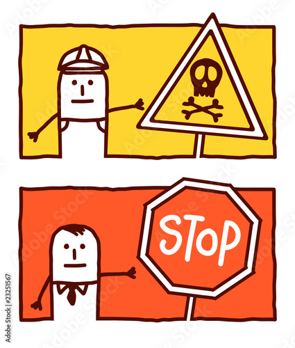 danger & stop